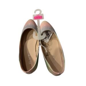 Children’s place ombré sparkle ballet flats sz 13 girls patent leather dress sho